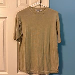 Pronto-Uomo Silk Tan Shirt